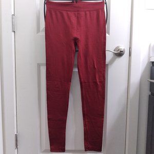 S/M Red Charlotte Russe Fleece Lined Leggings